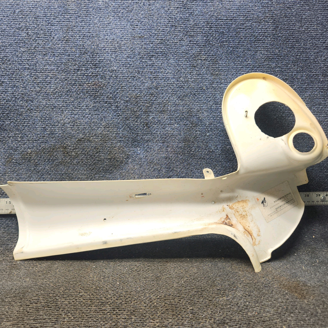 Used aircraft parts for sale, 0413484-18 cessna 172N Doorpost Shield Assembly - LH