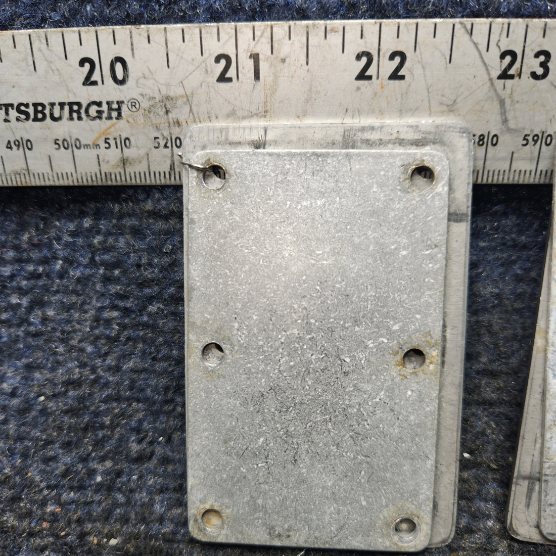 Used aircraft parts for sale, 99141-003 Piper PA32RT-300 Aft Seat Attach Plate Set with Backplate - Set Of Four