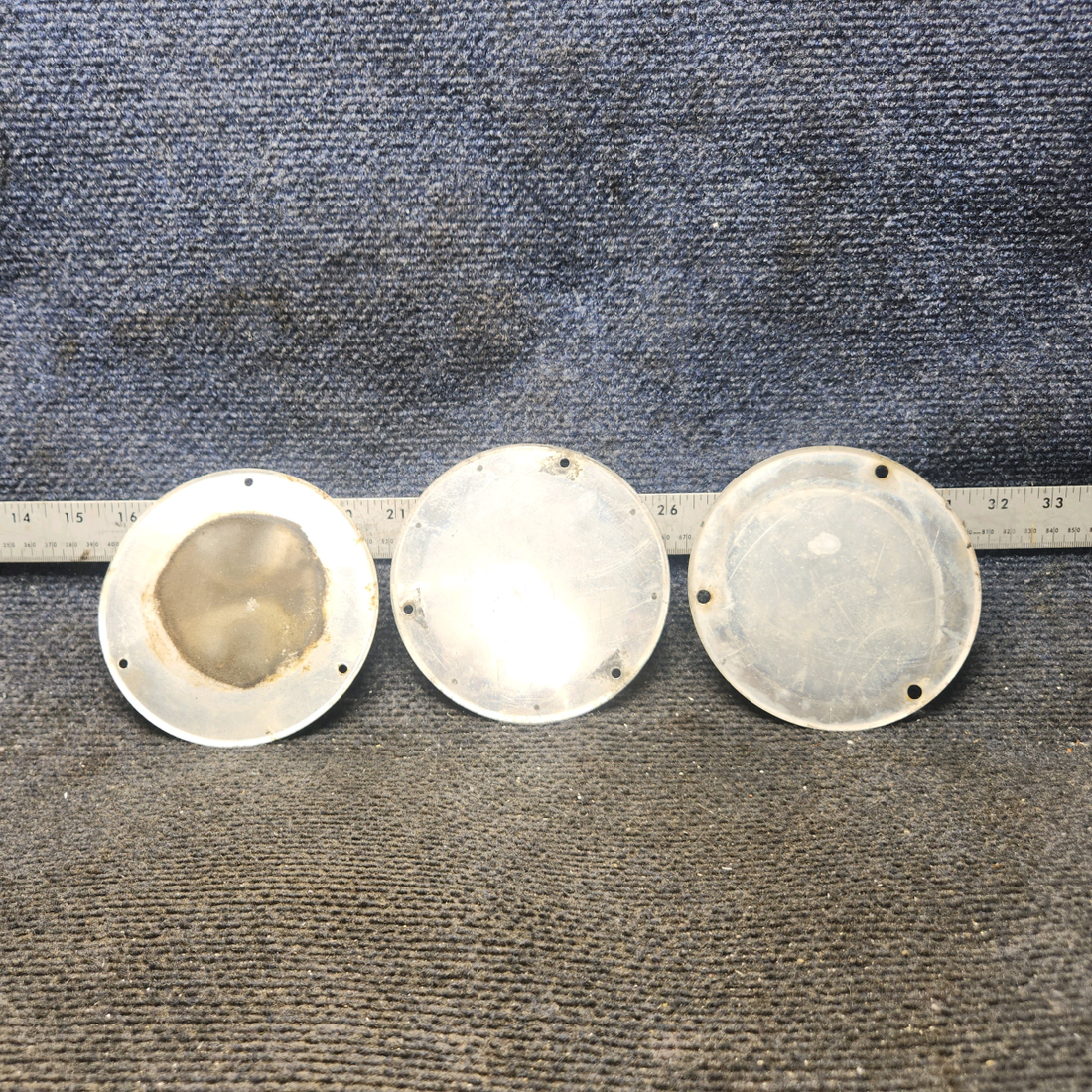 Used aircraft parts for sale, S225-9 cessna 150G Inspection Cover Plates – Set of 3