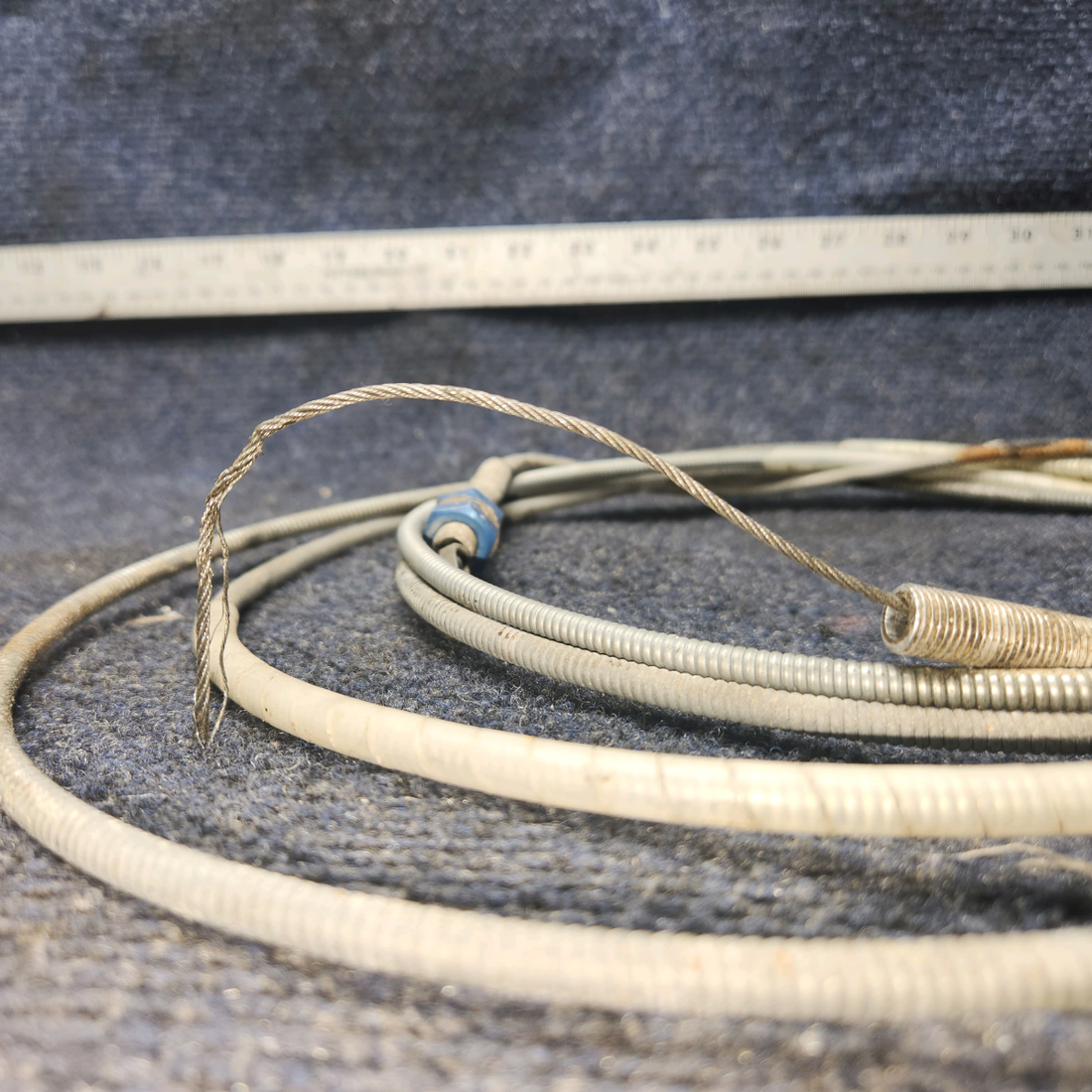 Used aircraft parts for sale, 9864054-1 Cessna Flap Position Indicator Cable 147"