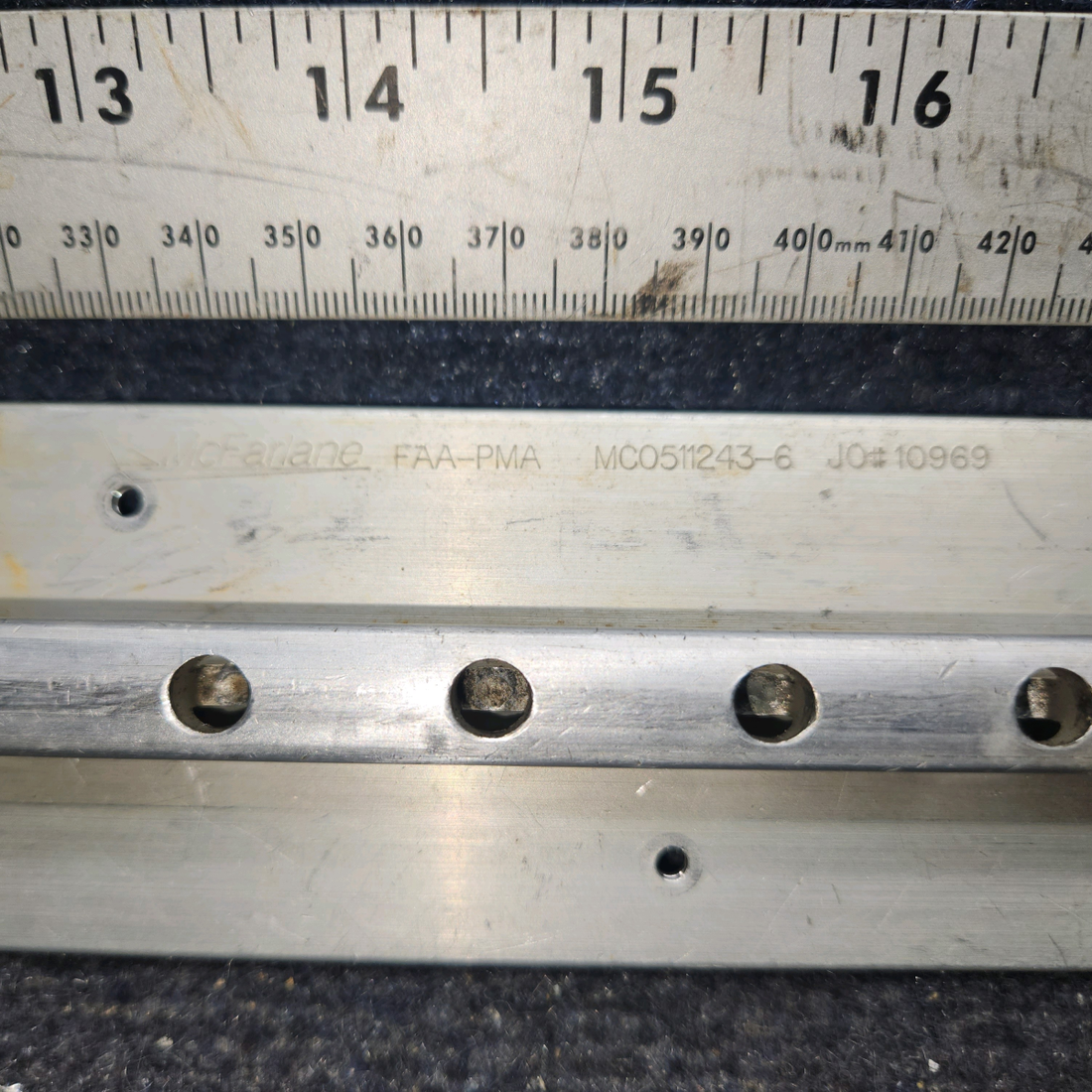 Used aircraft parts for sale, MC0511243-6 cessna 172N Seat Rail – Outboard RH