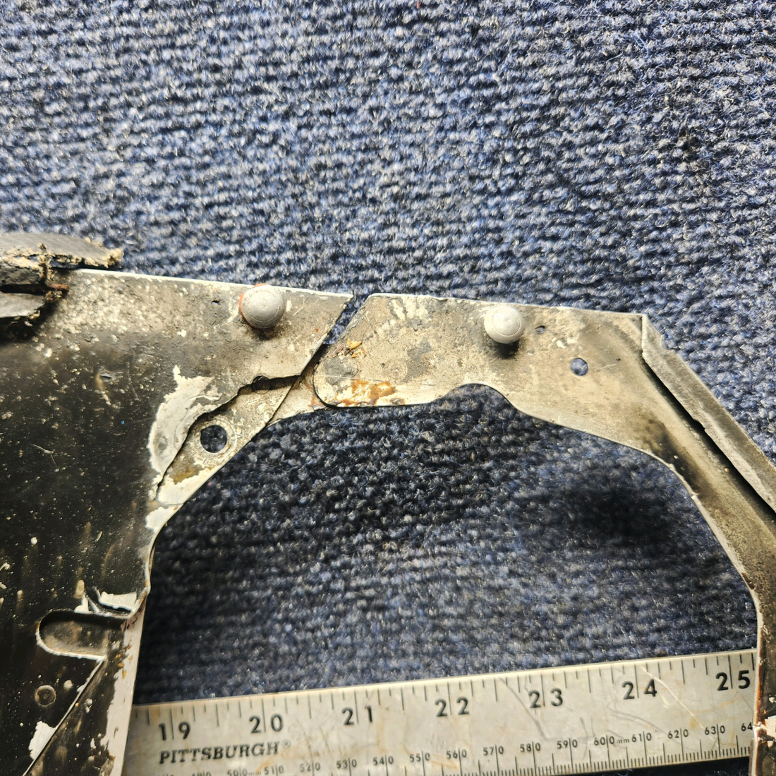 Used aircraft parts for sale, 63613-00 Lycoming O-320 Piper PA28-140 Baffle Assembly Left Side Front