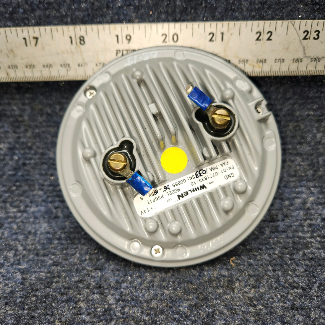 Used aircraft parts for sale, 01-0771833-15 WHELEN P36P1T PIPER PA-24-250 PLED1T LED Taxi Light (14V)