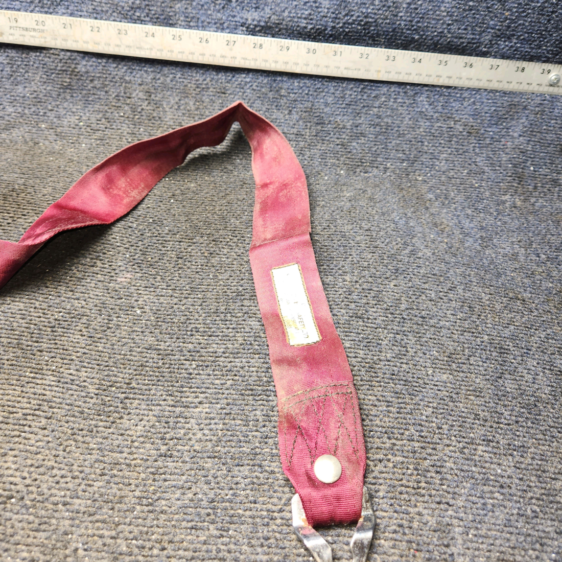 Used aircraft parts for sale, PS50039-4-16 Piper PA32RT-300 Forward Shoulder Belt with Inertia Reel