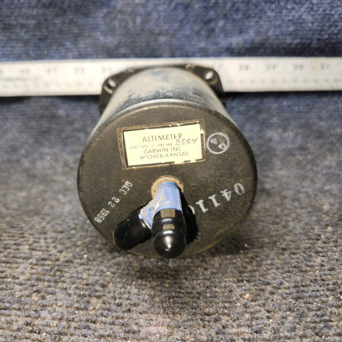Used aircraft parts for sale, 0411007-11 Garwin 22-980 Cessna 172 Altimeter