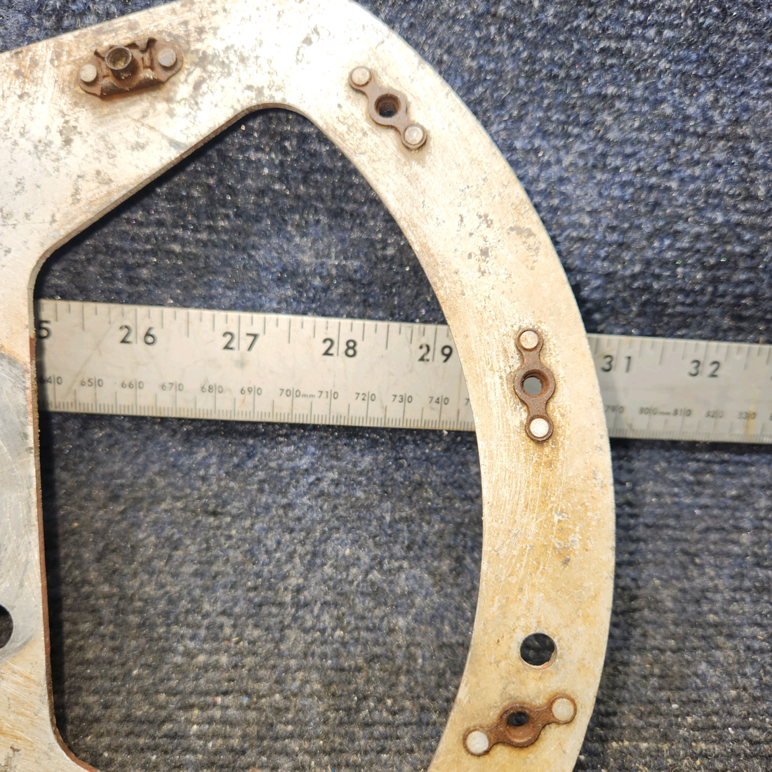 Used aircraft parts for sale, 1441010-24 Cessna 172F Wheel Fairing Mounting Plate - RH