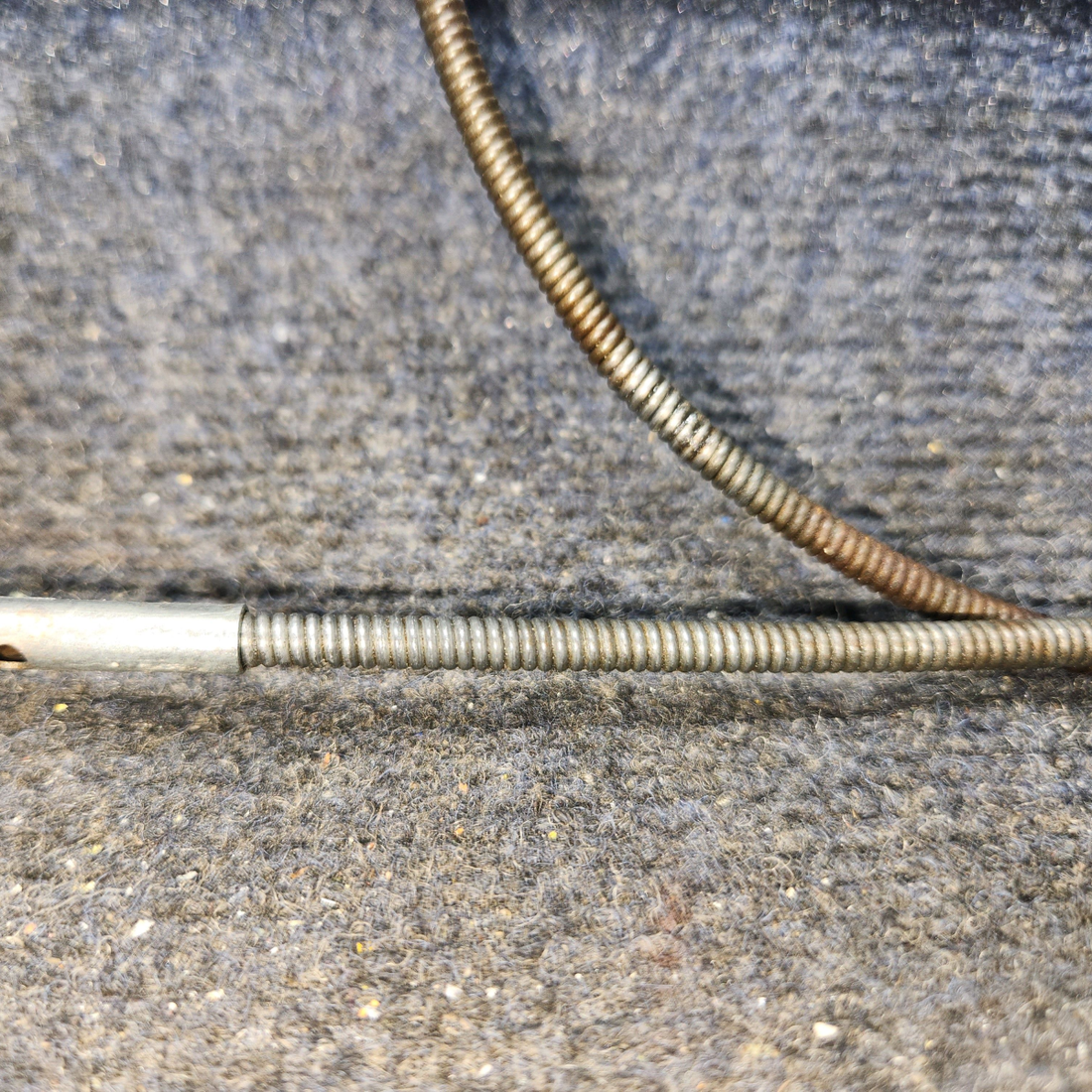 Used aircraft parts for sale, 51231-2, 0513173-1 Cessna 172F Mixture Control Cable with Lock - Length 44.5"