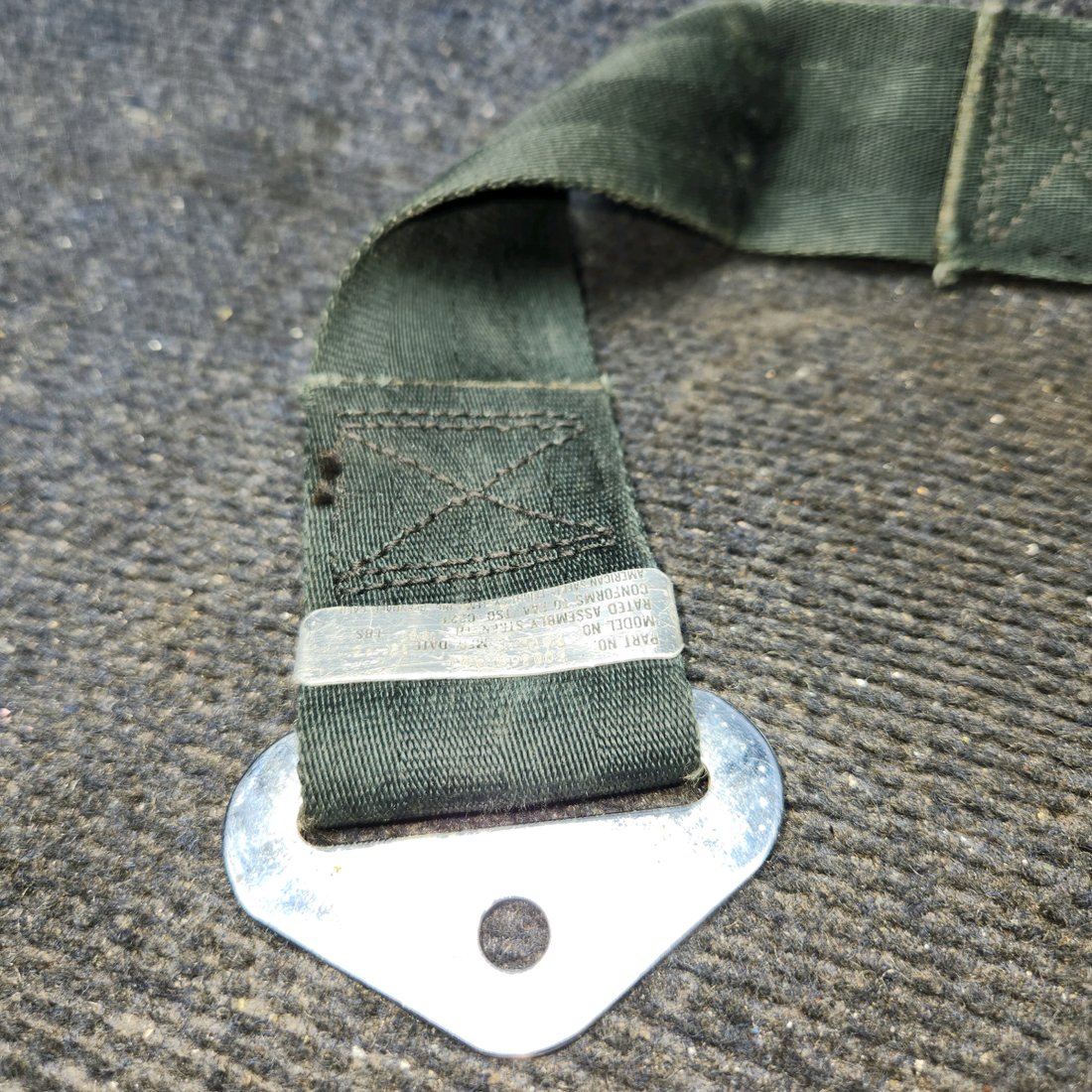 Used aircraft parts for sale, 502985-401 America Safety Beechcraft C23 SUNDOWNER Safety Seat Belt
