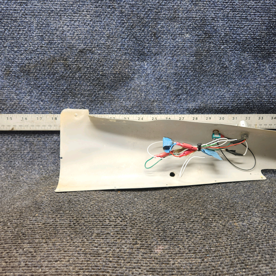 Used aircraft parts for sale, 0511137-13 Cessna 172 Doorpost Cover LH With LED Map light.