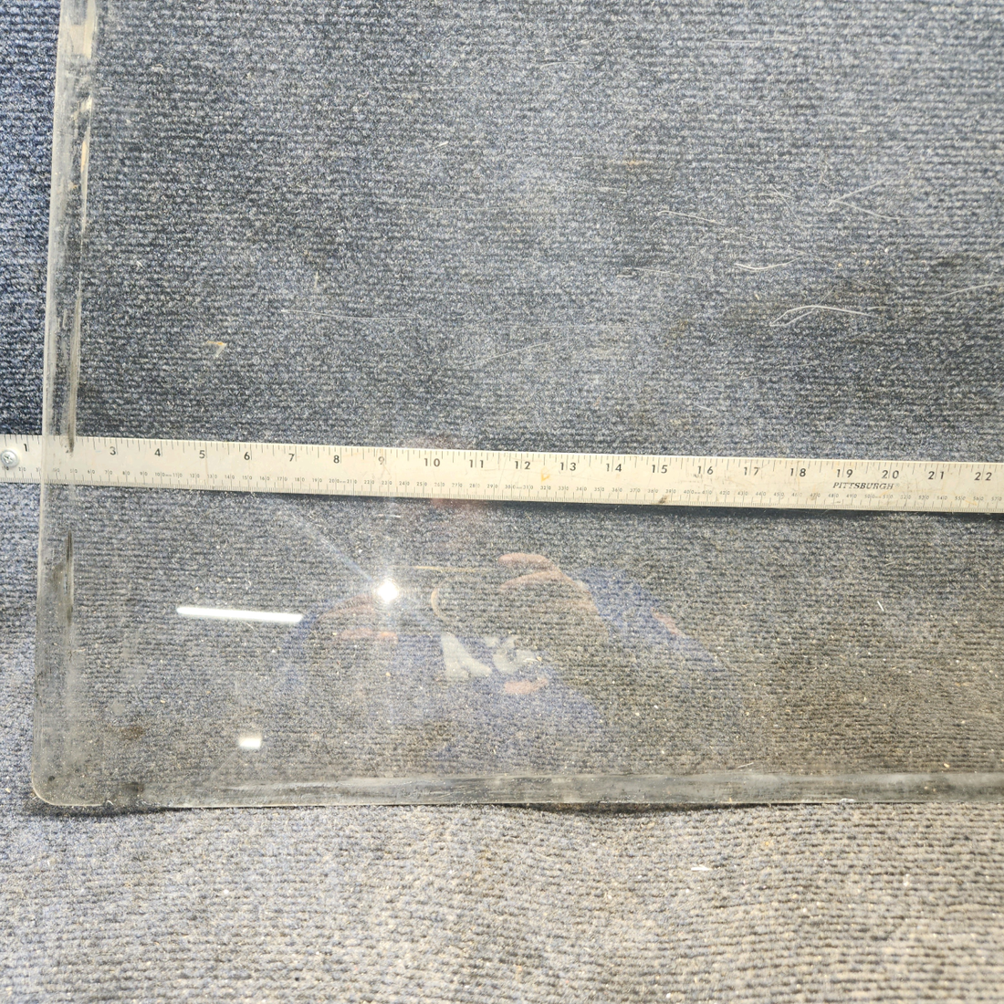 Used aircraft parts for sale, 69220-022 Piper PA32RT-300 Tinted Windshield with OAT Gauge - LH (0.1440")