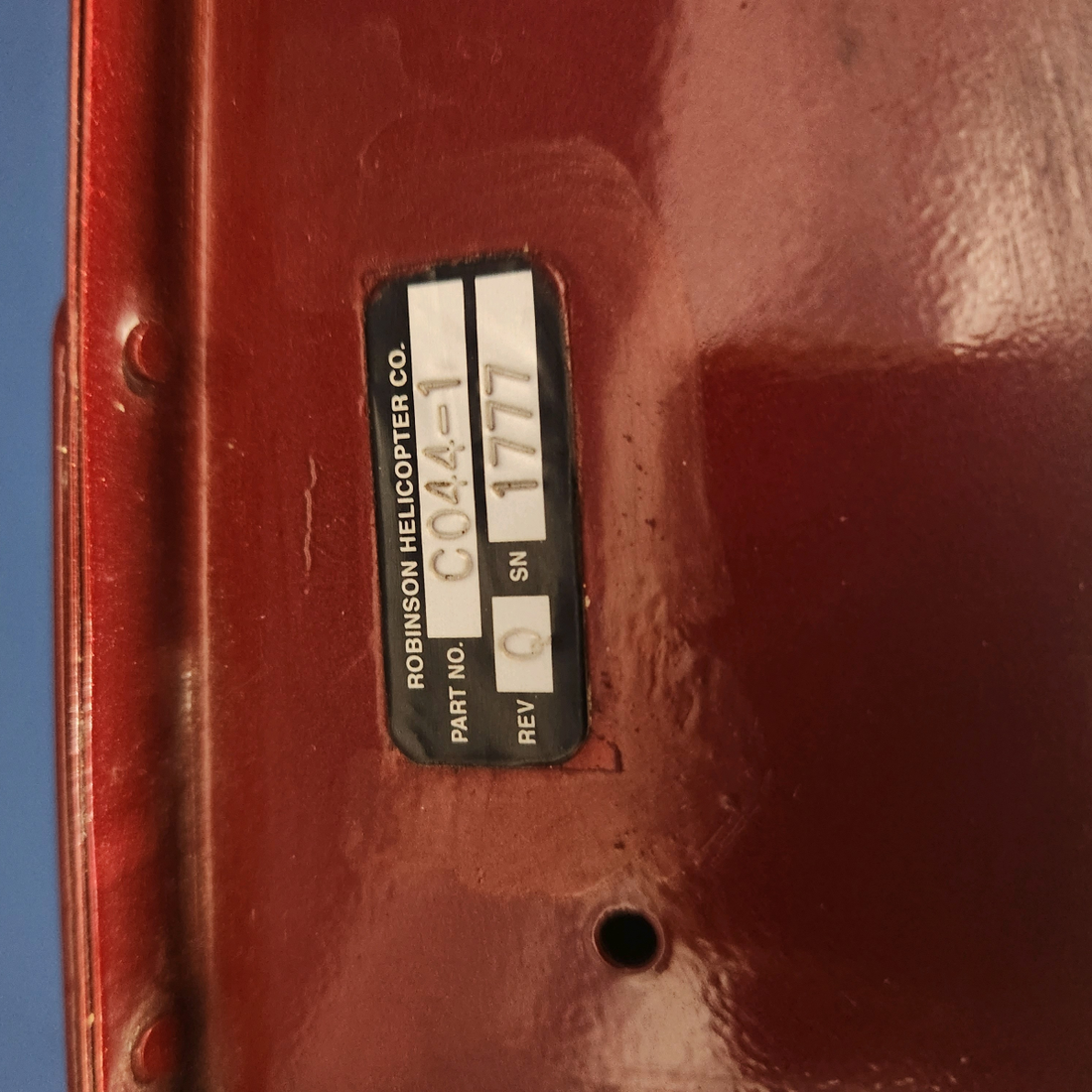 Used aircraft parts for sale, C044-1 Robinson  [part_model] Robinson R44 Raven II HORIZONTAL STABILIZER ASSEMBLY-HAVE DENT "SEE PHOTOS FOR DETAL"