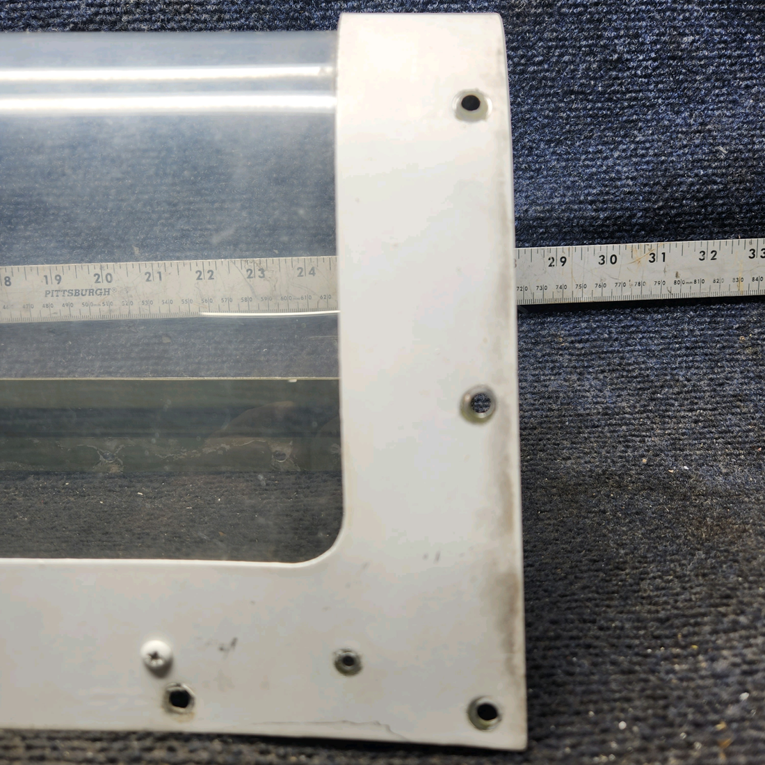 Used aircraft parts for sale, 0523115 Cessna 172 Landing Light Window Assembly