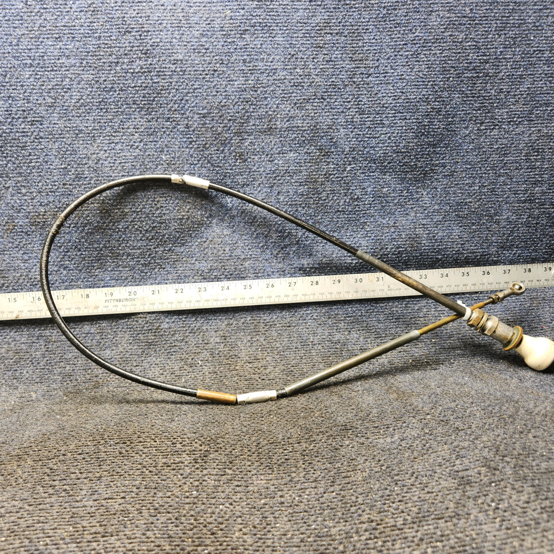 Used aircraft parts for sale, S1222-2 Cessna 172E Throttle Cable Assembly 47"