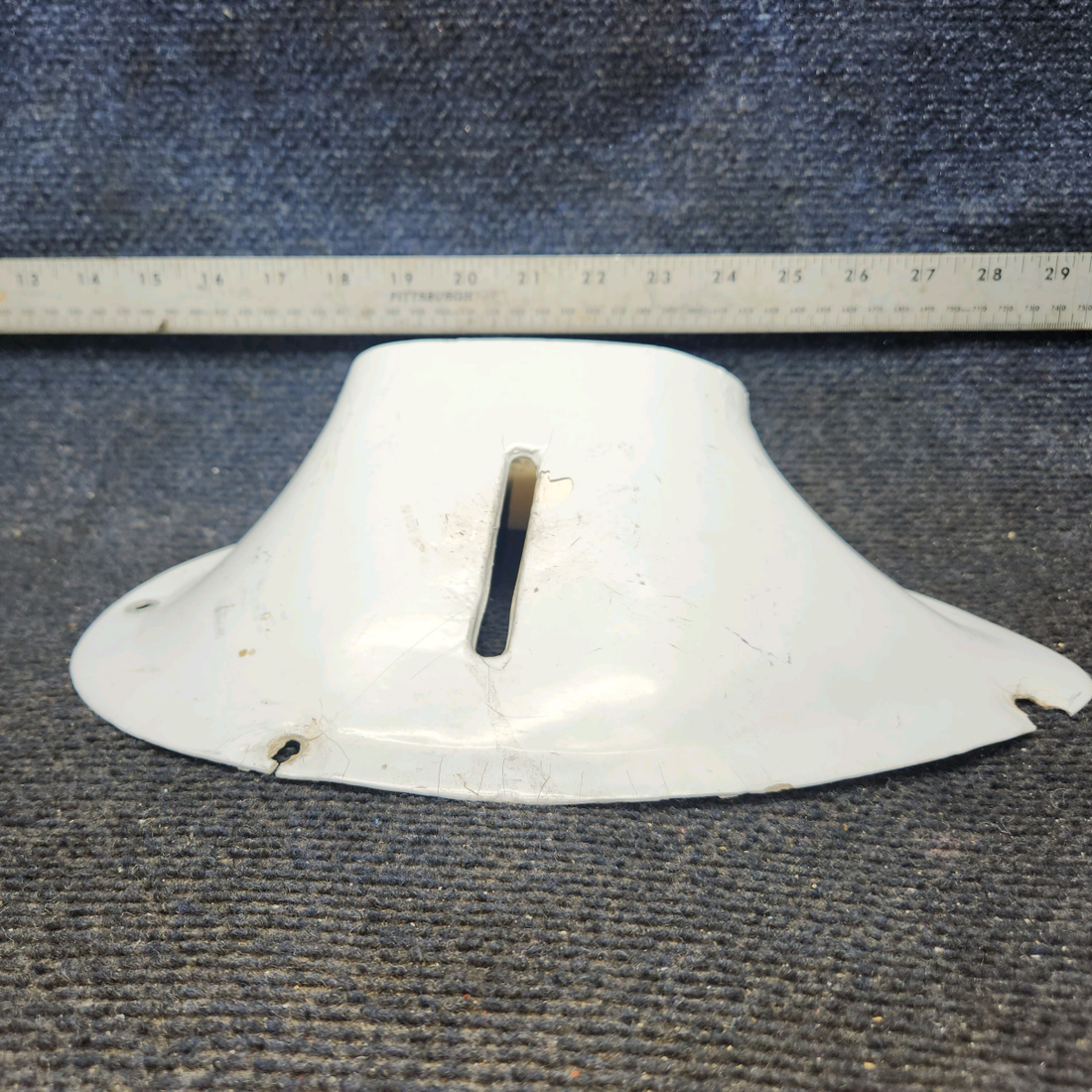 Used aircraft parts for sale, 0723605-4 Cessna 182G Wing Strut Upper Fairing RH (Worn Holes)