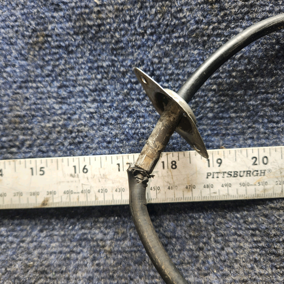 Used aircraft parts for sale, S1222-6 Cessna 182G Throttle Control Cable (37.25" long)