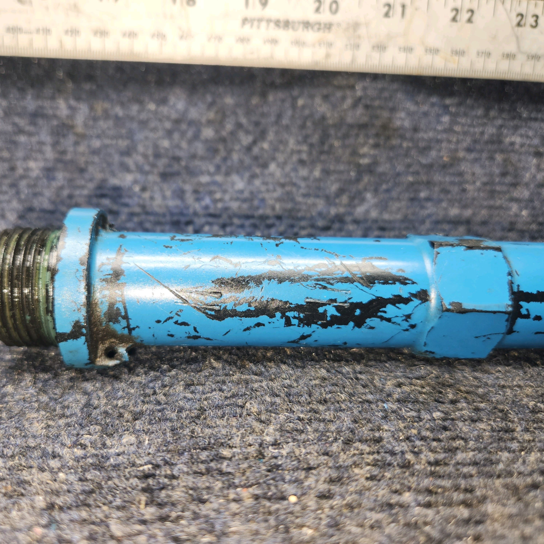 Used aircraft parts for sale, 75736 Lycoming O-320 Piper PA28-140 Oil Level Gage tube 12.25" Long / 11.5" From Base