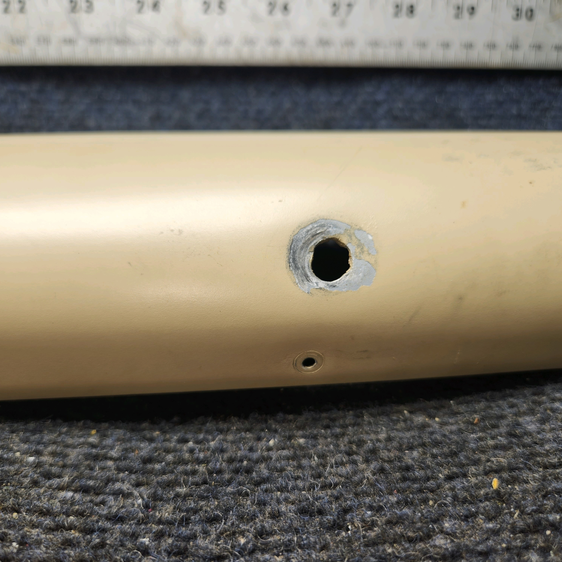Used aircraft parts for sale, 0511137-12 Cessna 172 Doorpost Cover RH With LED Map light.
