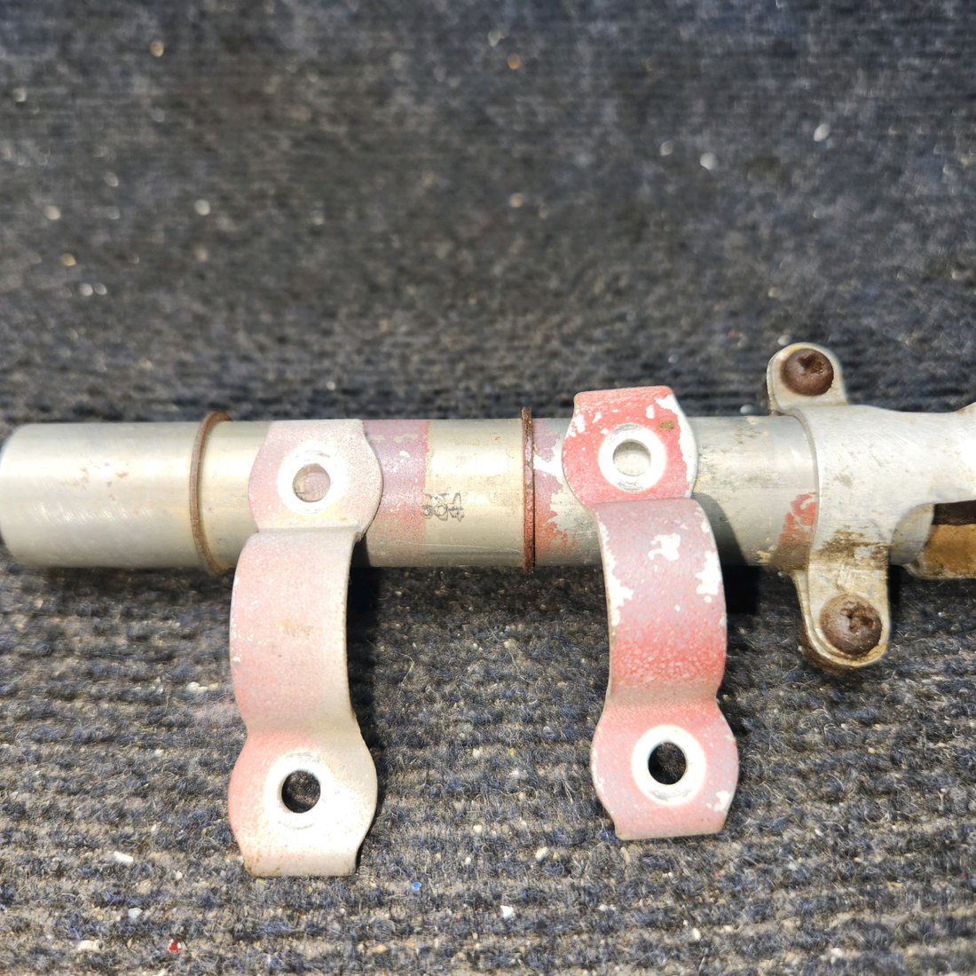 Used aircraft parts for sale, 0310293-2 Cessna 172F Elevator Tab Actuator with Guard and Clamps