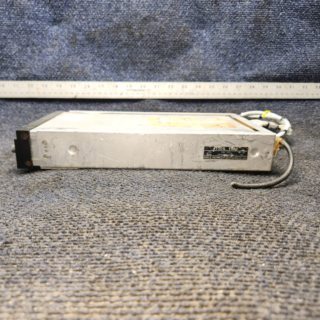 Used aircraft parts for sale, AT50A Narco Avionics AT-50A Cessna 172F Transponder with tray and connectors