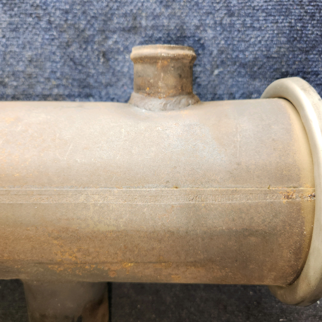 Used aircraft parts for sale, 0550176-43 Continental O-300 Cessna C175 Muffler Weld Assy - LH