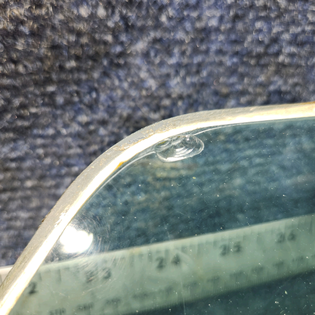 Used aircraft parts for sale, 96-420011-7 BEECHCRAFT F35 Storm Window Assembly w/Metal Leg