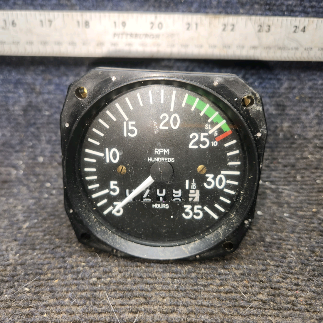 Used aircraft parts for sale, D1-112-5023 Mitchell cessna 172N Mechanical Recording Tachometer
