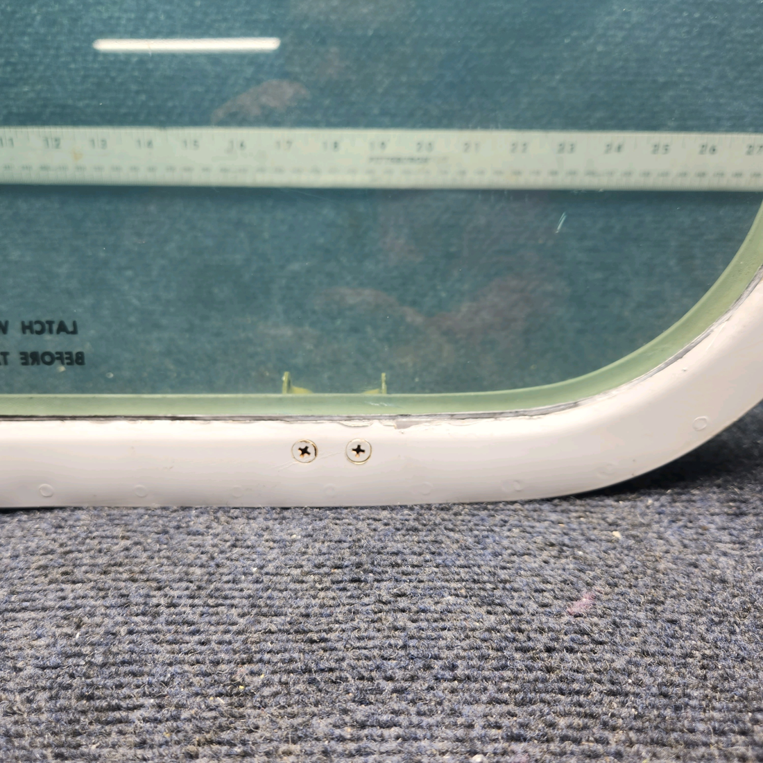 Used aircraft parts for sale, 002-430053-1 Beechcraft F33A CENTER WINDOW ASSEMBLY LH (TINTED)