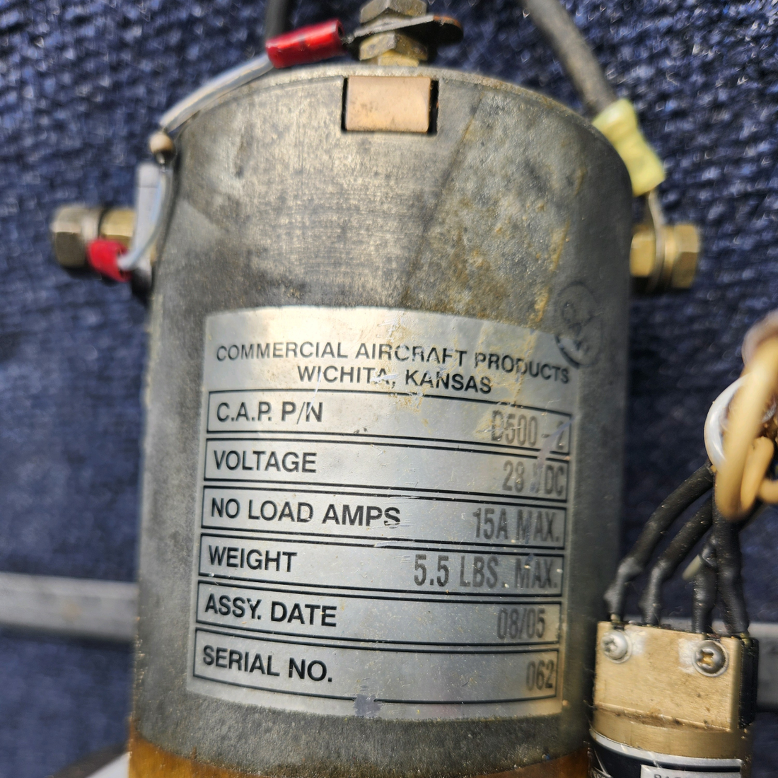 Used aircraft parts for sale, 9881124-1 CESSNA C172RG HYDRAULIC POWER PACK WITH MOTOR 28V, 15A