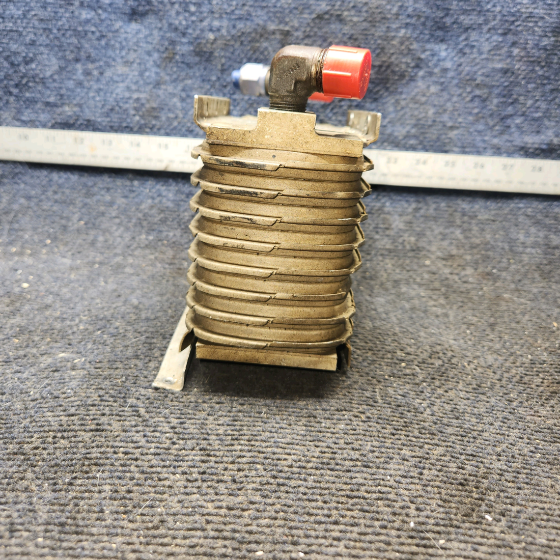 Used aircraft parts for sale, 10599A Stewart Warner cessna 172N Oil Cooler
