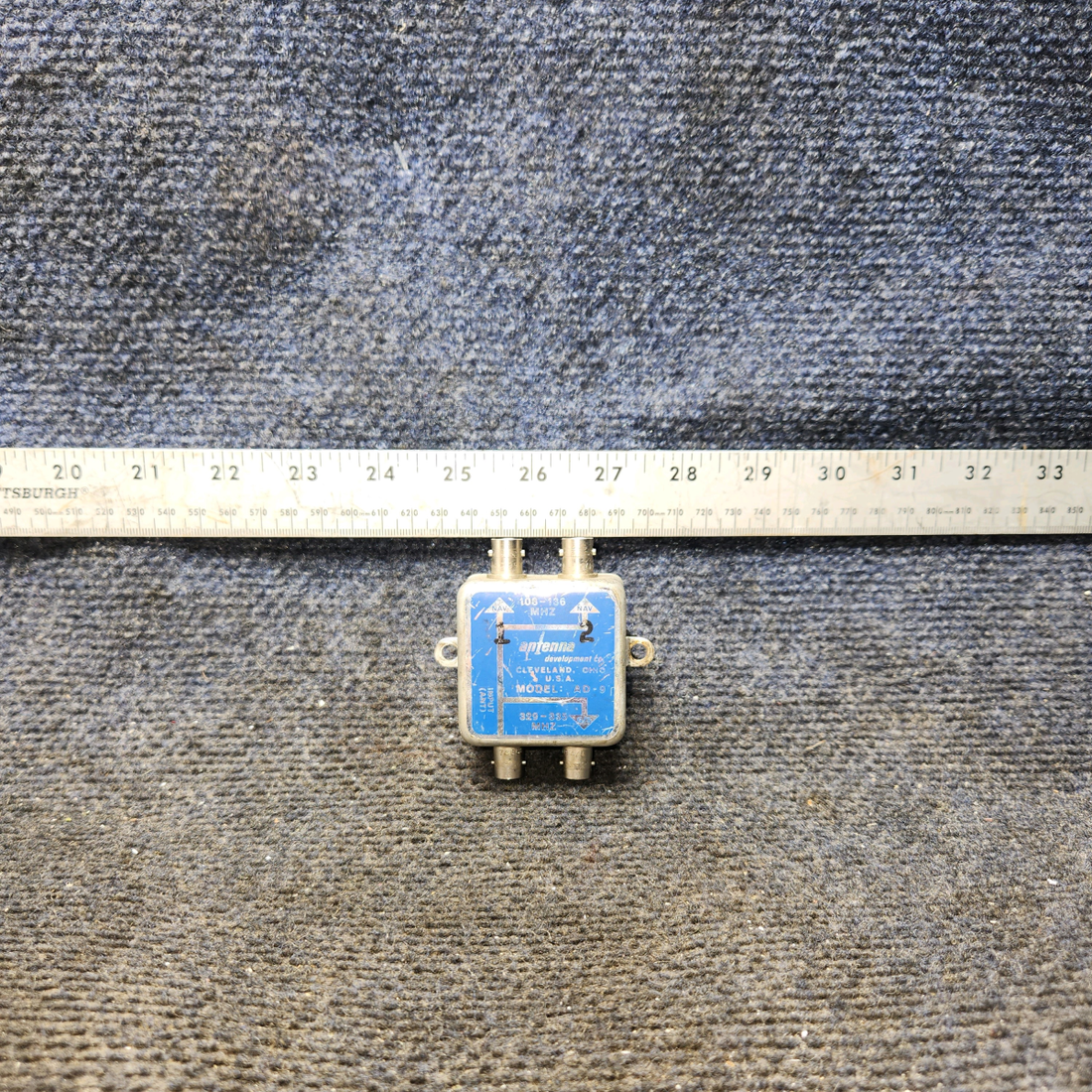 Used aircraft parts for sale, AD-9 Antenna Development Engineering AD-9 Cessna 172F Dual Nav-Glideslope Antenna Coupler
