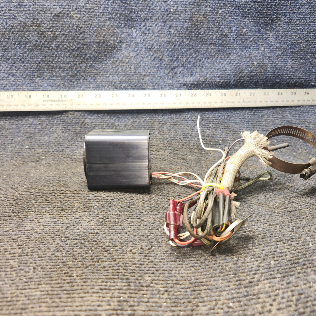 Used aircraft parts for sale, E-1 Electronic International Beechcraft 35-33 EGT indicator with probe