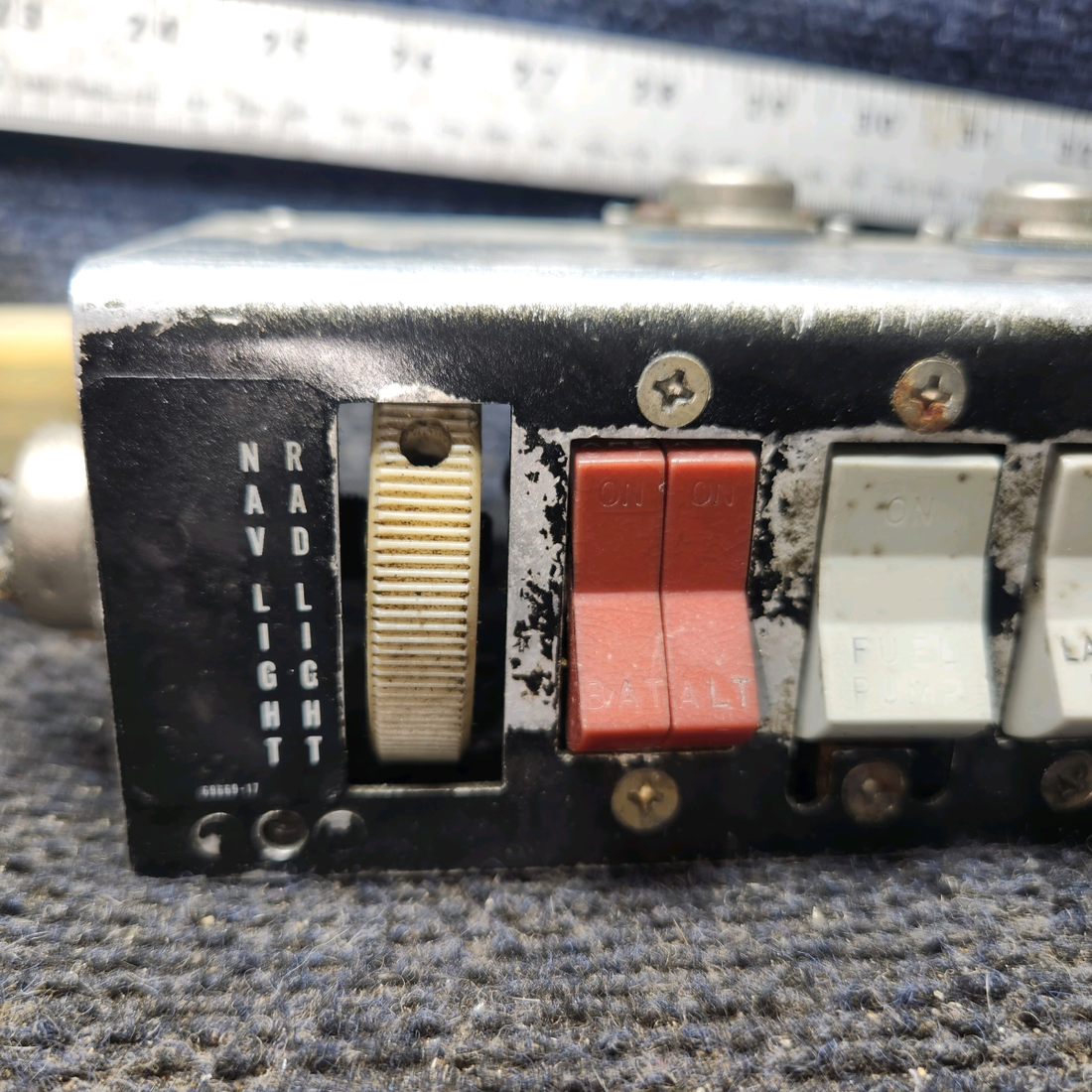Used aircraft parts for sale, 35212-000 piper PA-28-181 Switch Panel Assembly