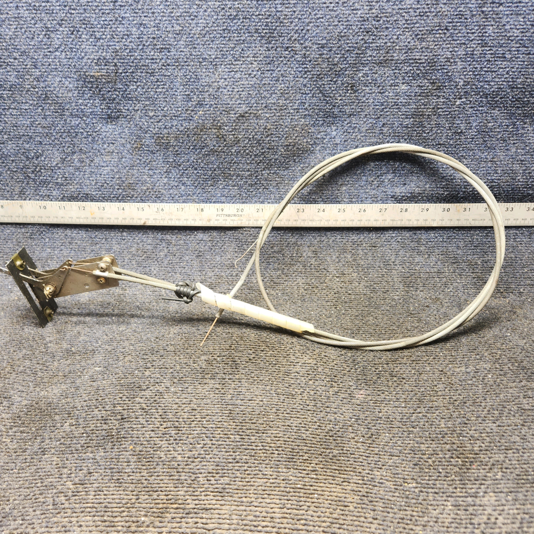 Used aircraft parts for sale, 79863-003 Piper PA32RT-300 Heat and Defroster Control Lever Assembly with Cables – 71" and 44"