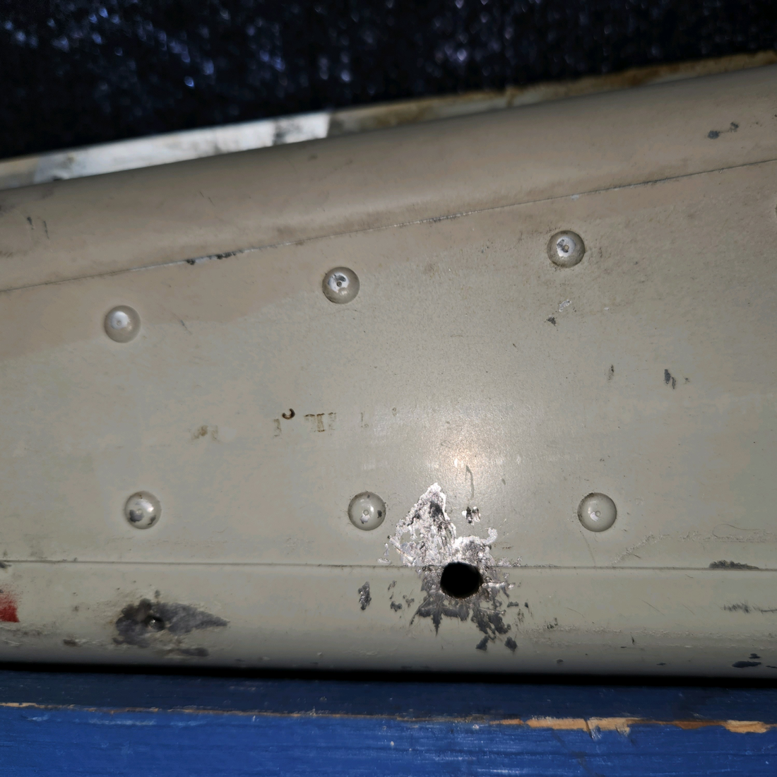 Used aircraft parts for sale, 0513007-5 Cessna 172E Front Doorpost Bulkhead Assembly LH