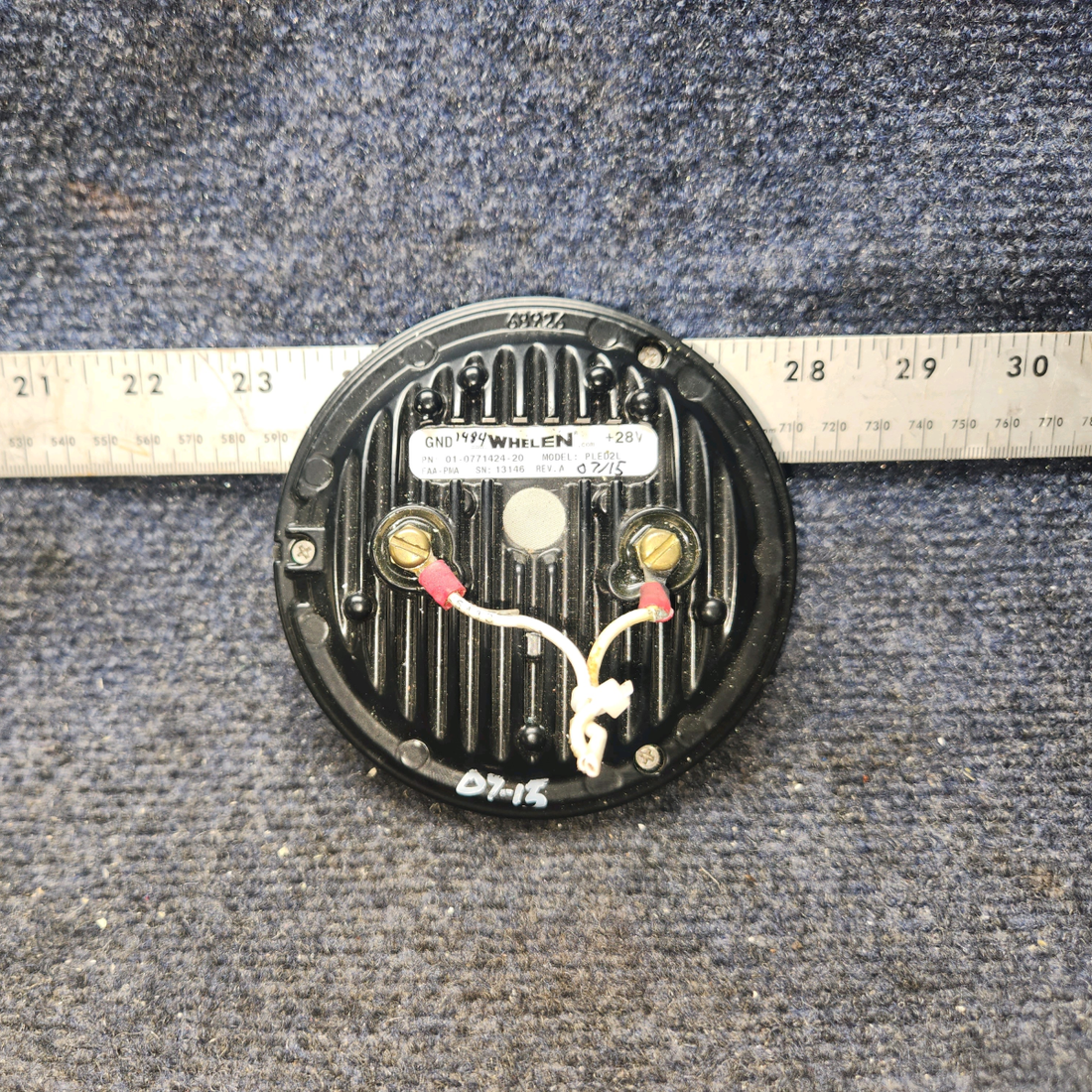 Used aircraft parts for sale, 01-0771424-20 WHELEN PLED2L BEECHCRAFT 95-55B Landing Light  - LED  28V