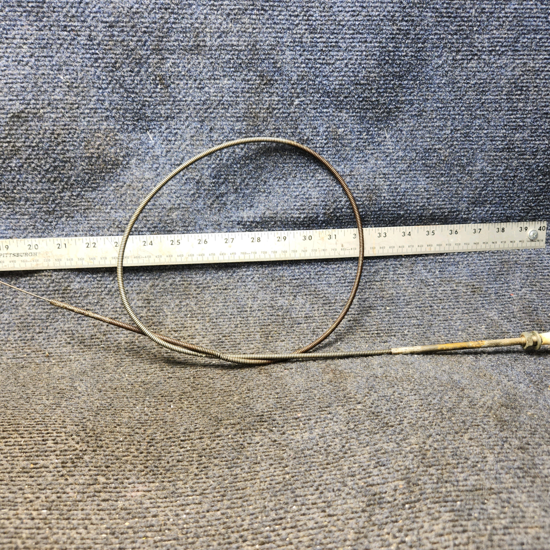 Used aircraft parts for sale, S1239-7 Cessna 172E Cabin Heat Control Cable (Length: 44”)