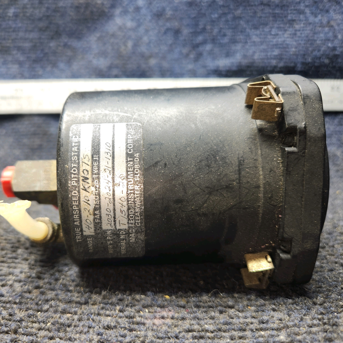 Used aircraft parts for sale, 820308-511 2024-21-1910 Mac Leod Instruments Mooney M20J Airspeed Indicator