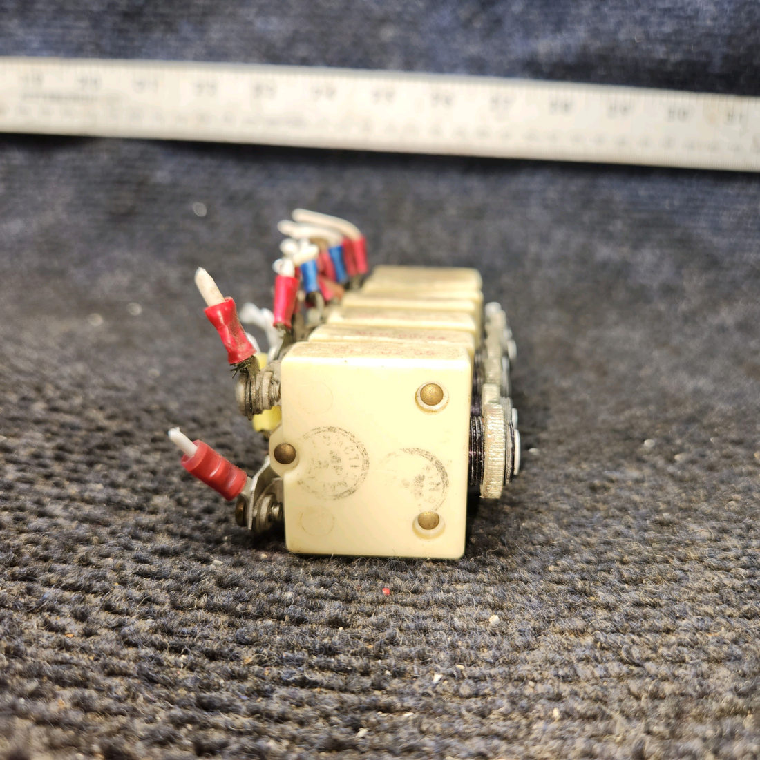 Used aircraft parts for sale, S-1360-10, S-1360-15, S-1360-20 Wood Electric Cessna 182G Circuit Breaker x7