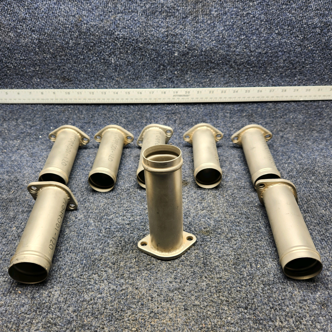 Used aircraft parts for sale, 099001-120 Texas Several LYCOMING EXHAUST 5.5" STRAIGHT RISER PRICE PER EACH.