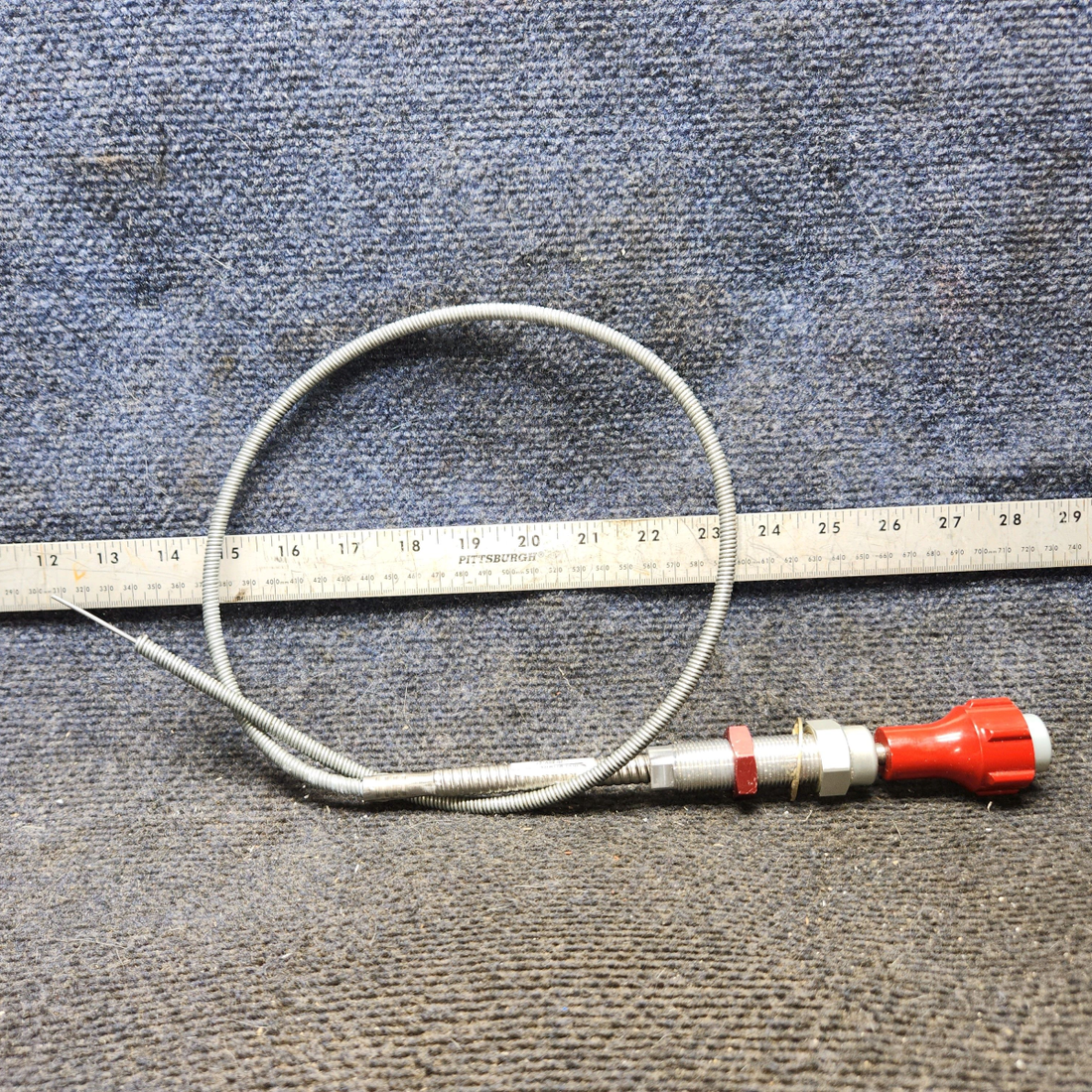 Used aircraft parts for sale, MC600-72 McFarlane cessna 172N Fine Adjust Mixture Control Cable – 36.25 in