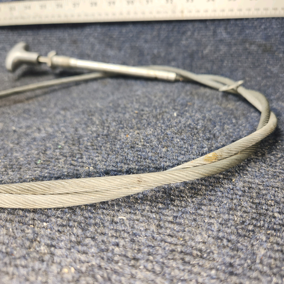 Used aircraft parts for sale, 95-940011-3 BEECHCRAFT 95-55B Control Cable Heather Assy 68"