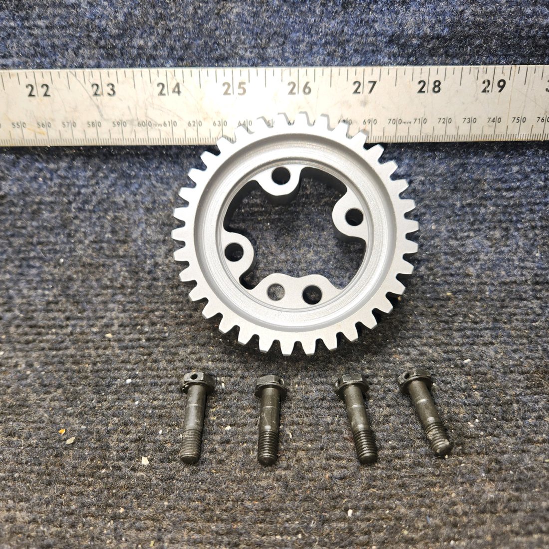Used aircraft parts for sale, 630690 Continental O-300D Cessna 172F Gear Cluster Crank