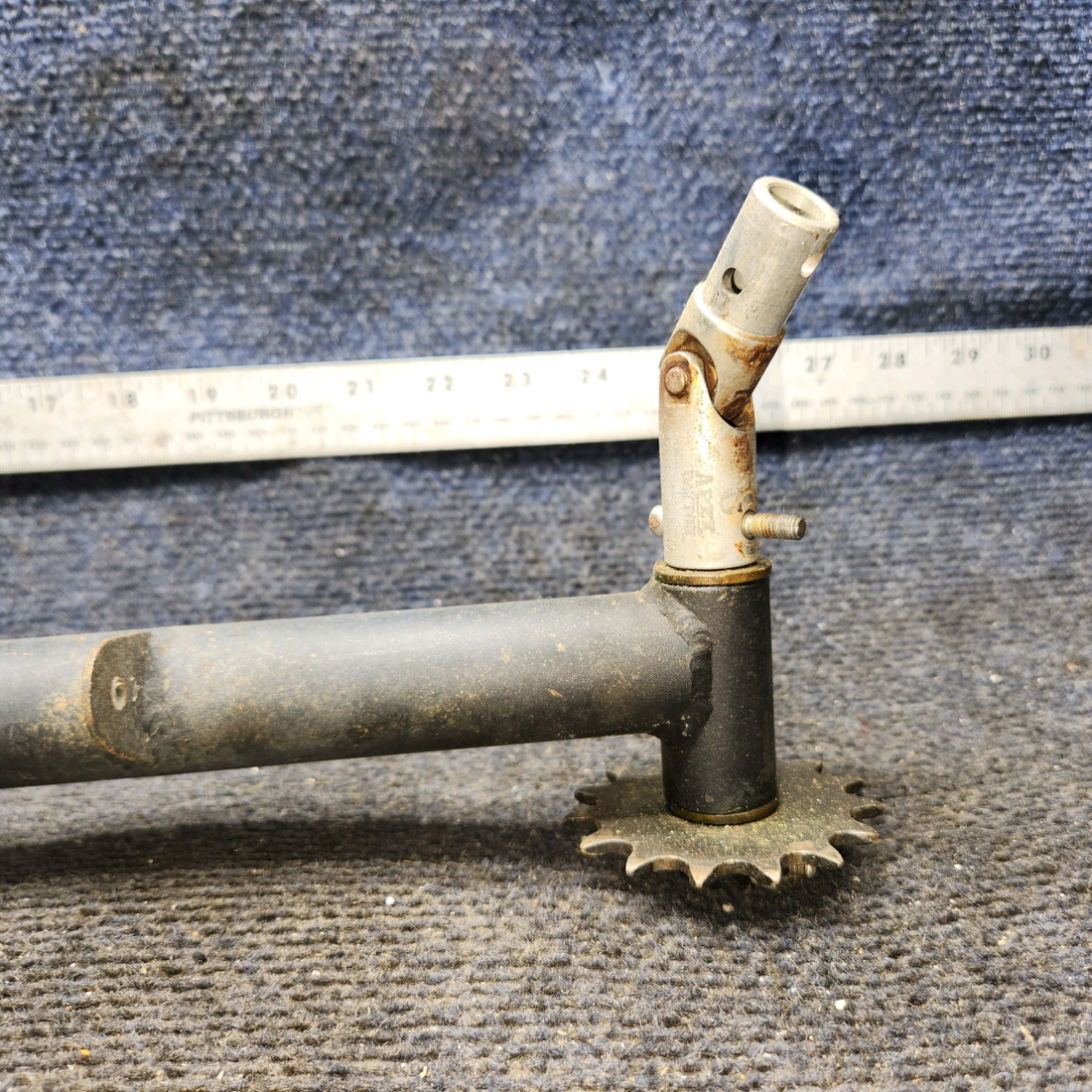 Used aircraft parts for sale, 62703-026 Piper PA28-140 Control Column T-Bar Assembly