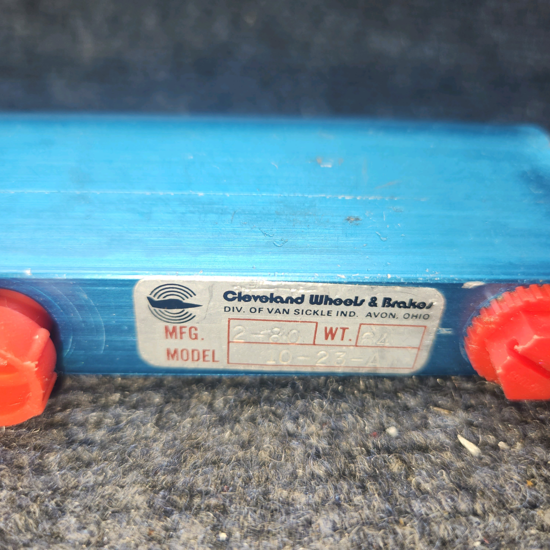 Used aircraft parts for sale, 455971 Cleveland 10-23A Piper PA-31 Brake Master Cylinder