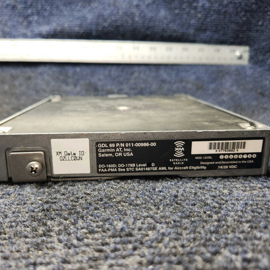 Used aircraft parts for sale, 011-00986-00 Garmin GDL 69 XM Piper PA32RT-300 Weather Receiver