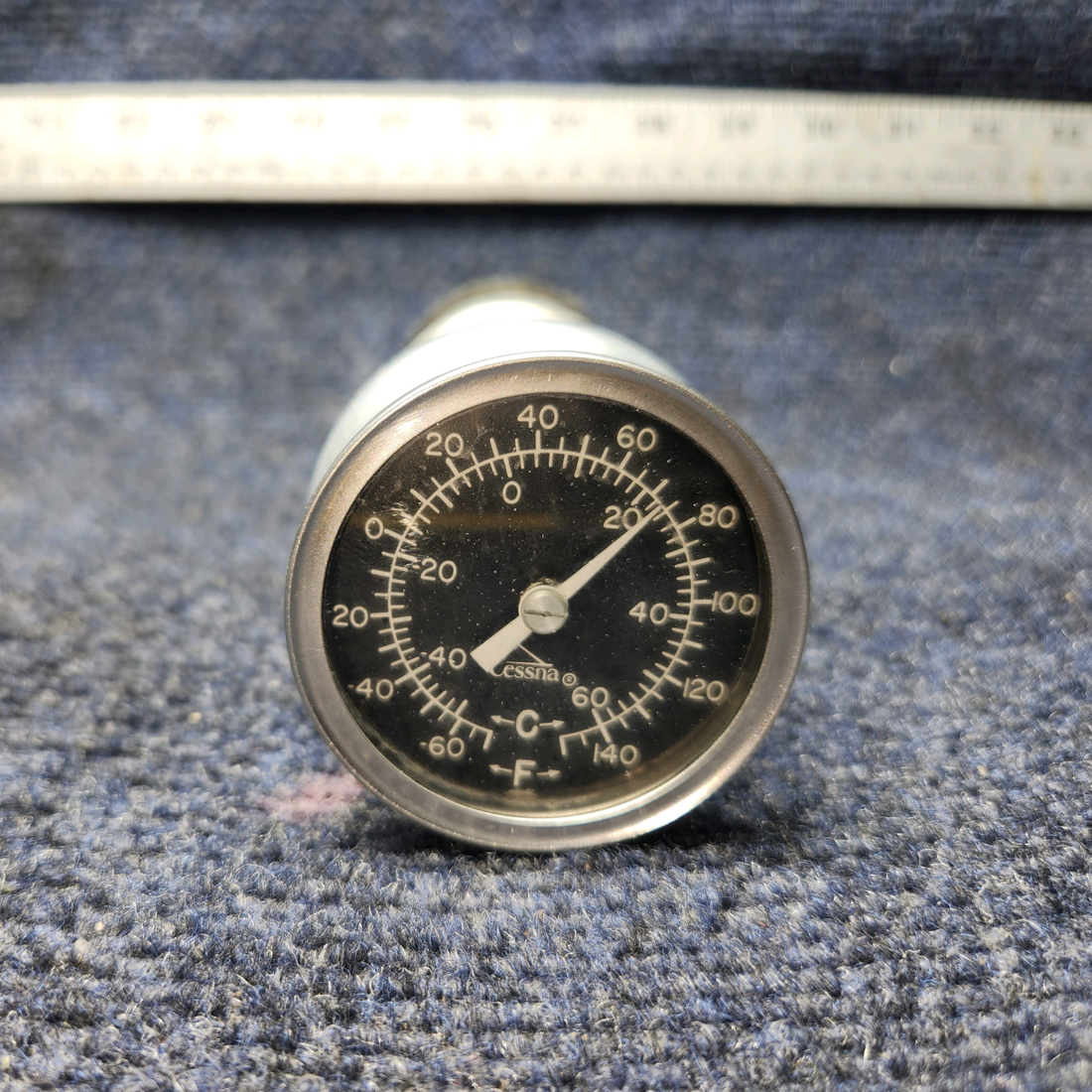 Used aircraft parts for sale, 0413163 Cessna C-150J Cabin Vent Outlet  - L.H. / Temperature Gauge