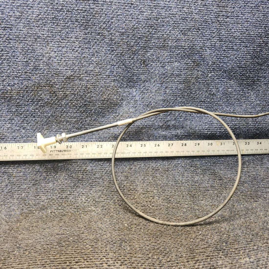 Used aircraft parts for sale, S1230-3 Cessna 182G Carburetor Heat Control Cable (Length: 41.5”)