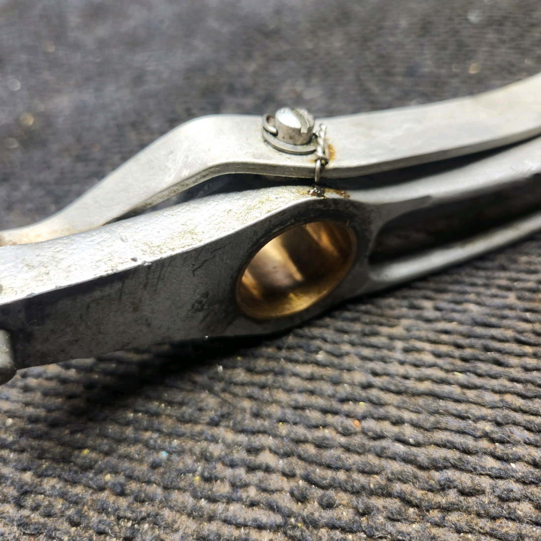 Used aircraft parts for sale, 35-524060-3, 35-524641 Beechcraft 35-33 Rudder Pedal and Arm