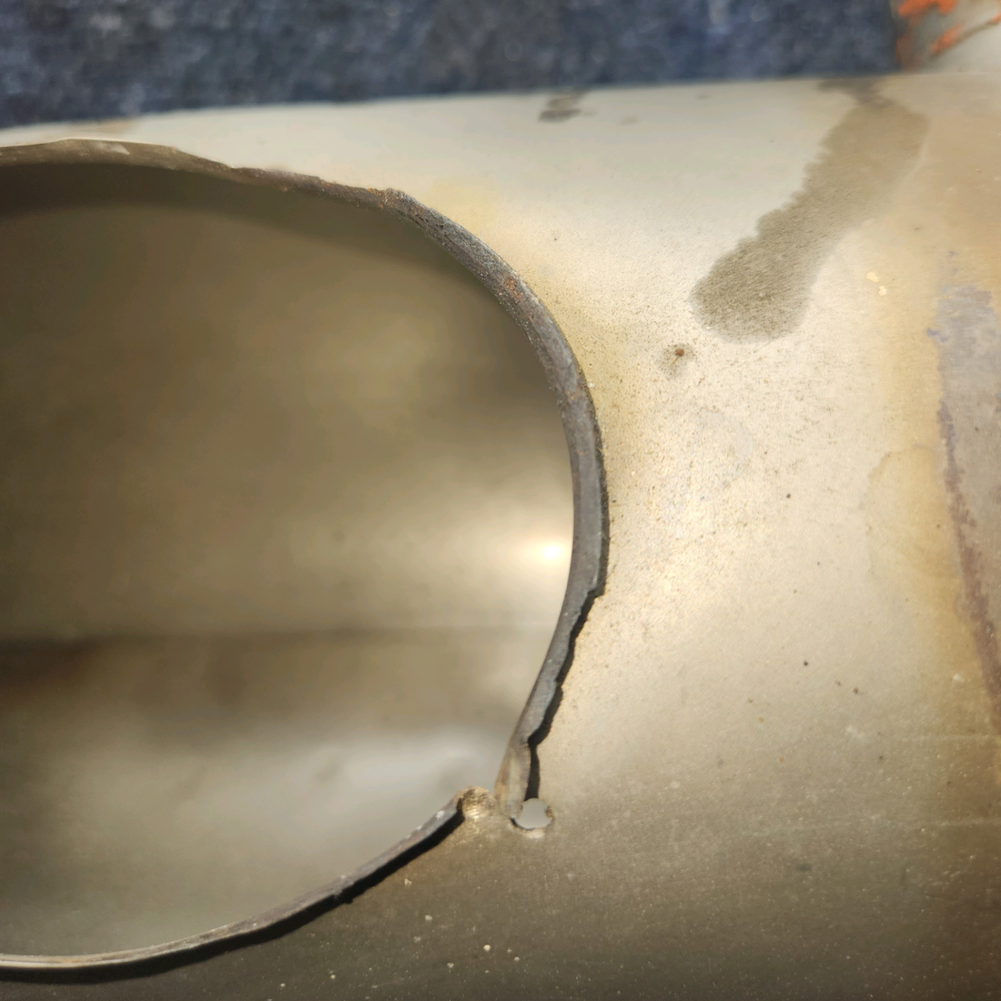 Used aircraft parts for sale, 099001-136 Beechcraft C23 SUNDOWNER Shroud Muffler Assembly