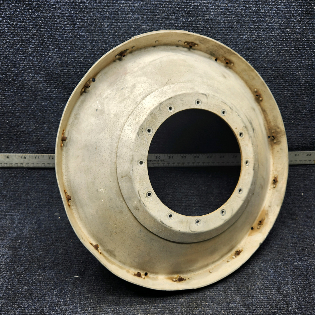 Used aircraft parts for sale, 2450003-1 CESSNA C172RG AFT PROPELLER SPINNER BULKHEAD ASSEMBLY
